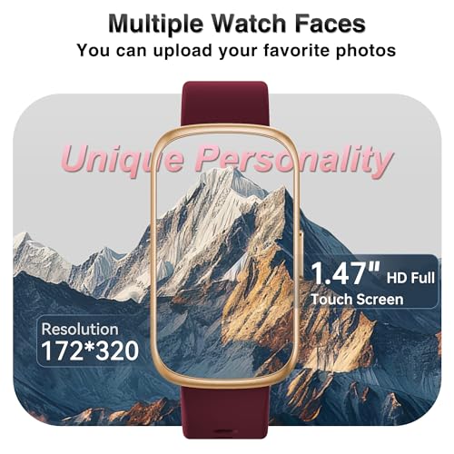 Fitness Tracker, Smart Watches for Women Men with 24/7 Heart Rate/Blood Pressure/Blood Oxygen Monitor, Sleep Tracker, Calo...