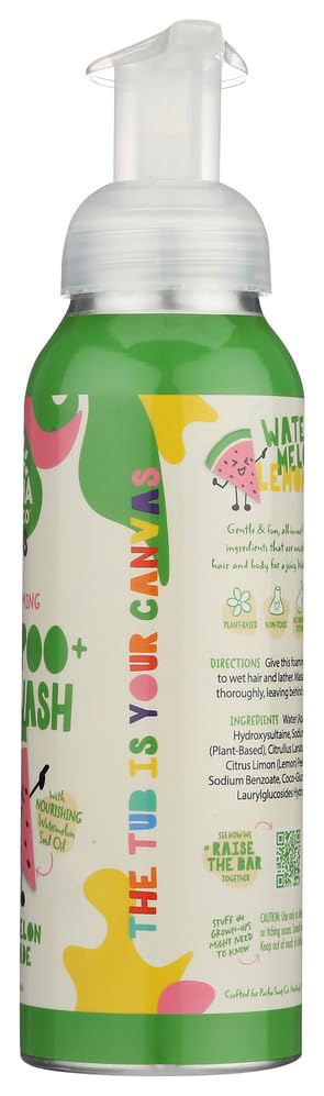 PACHA SOAP Kids Watermelon Lemonade 2 In 1 Shampoo & Body Wash, 12 FZ
