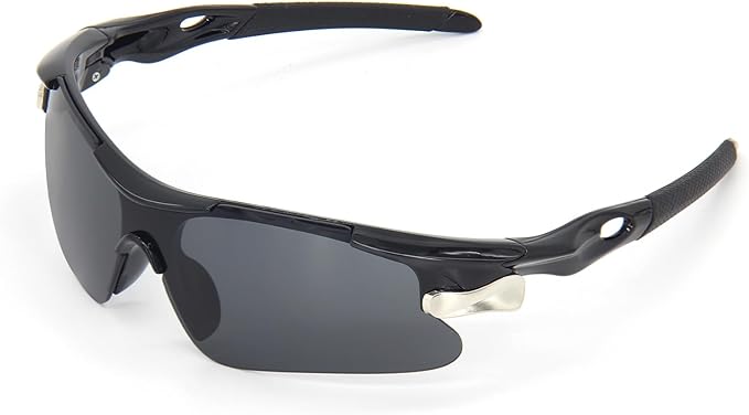 ZOSIMP Unisex Sports Sunglasses with UV400 & Shatterproof Lenses, Windproof Lightweight Frame for Outdoor Sports