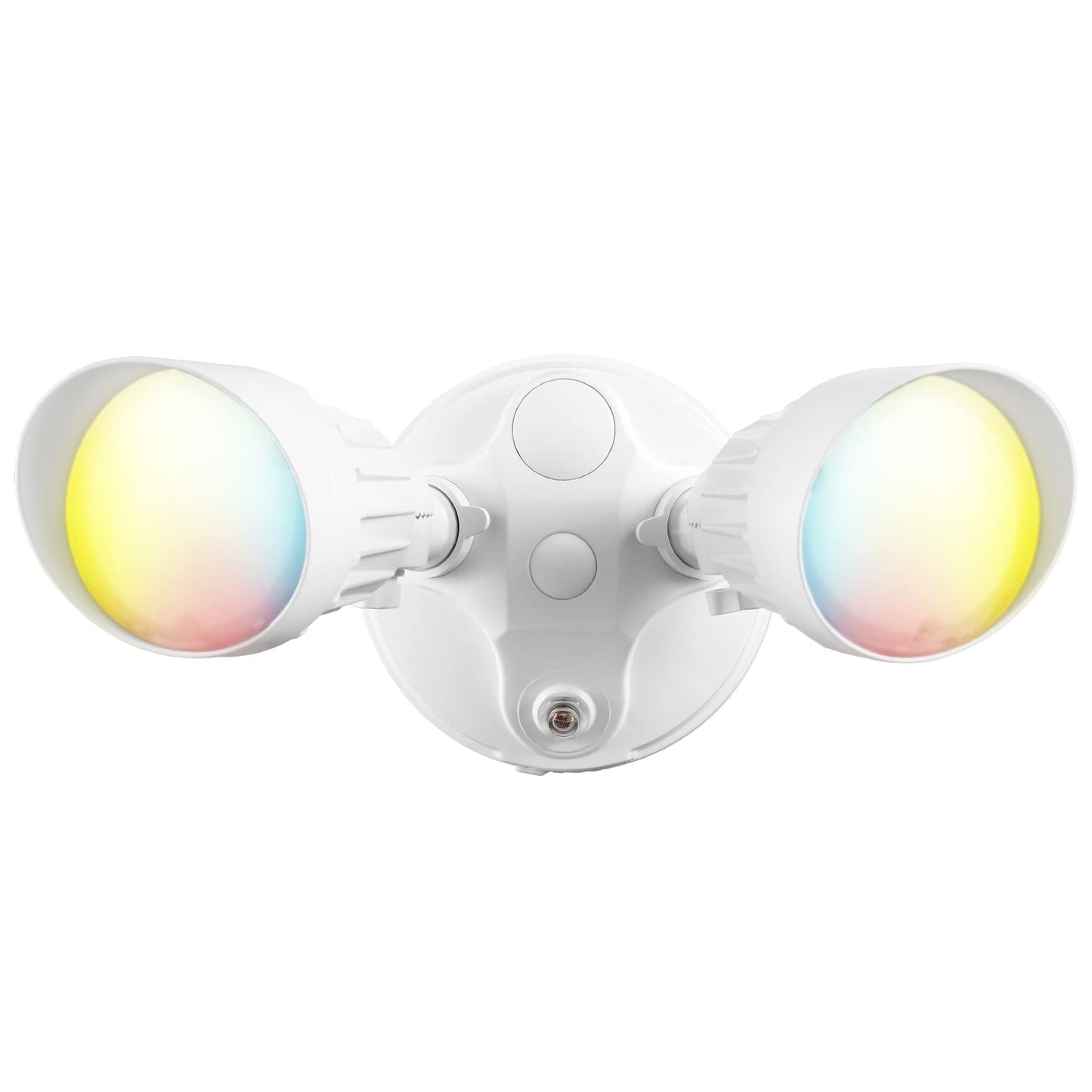 Leonlite Dual-Head Led Security Light, 3Cct Dusk To Dawn, 25W (200W Equivalent), Aluminum, White, Model 13200
