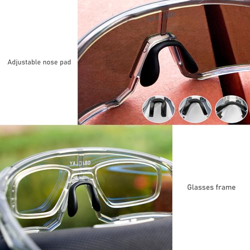 ZSYSUP Cycling Glasses Sports Sunglasses for Men Women Sunglasses UV Protection for Running Baseball