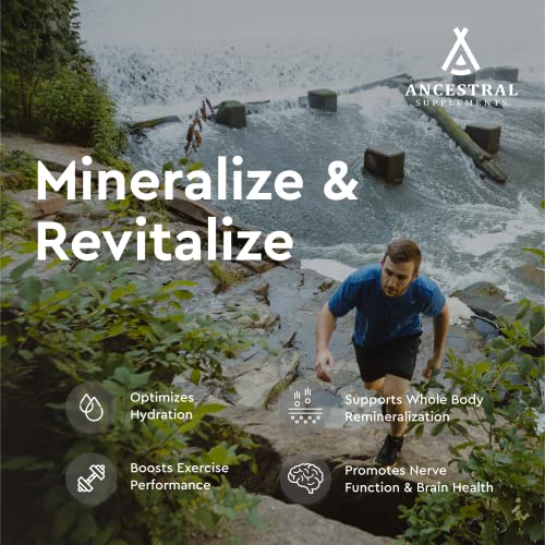 Ancestral Supplements Minerals & Electrolytes with Magnesium, Potassium, Sodium, Supports Optimal Hydration, Immune Healt...