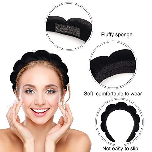 Ayesha Spa Headband for Women Sponge Headband for Washing Face Clouds Soft Hairband Makeup Headbands for Women Girls Showe...