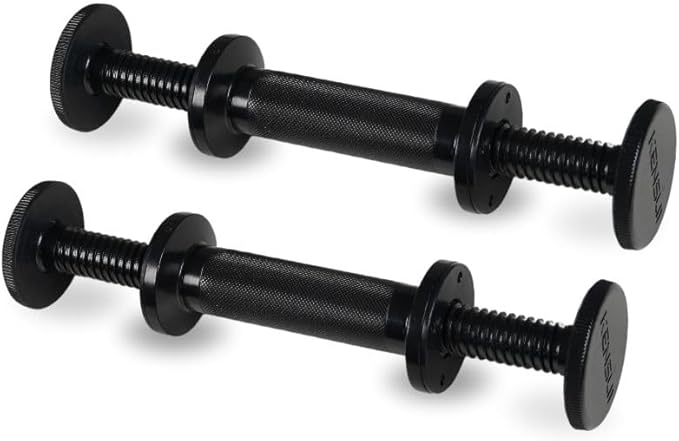Kensui AdaptaBELL MAX – Heavy-Duty Adjustable Dumbbell Handles (Pair) – All-Metal Construction, Supports 300+ lbs – Compat...