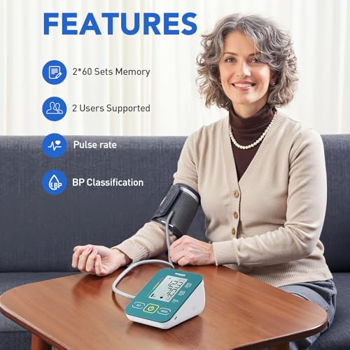 Arm Blood Pressure Monitor,maguja Blood Pressure Machine,BP Monitor Automatic Upper Arm Digital with Blood Pressure Cuff f...
