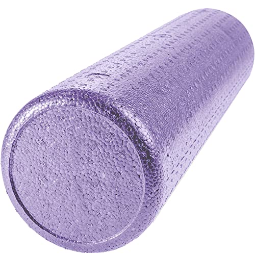 JFIT High Density Foam Roller, Solid Purple, 24-Inch