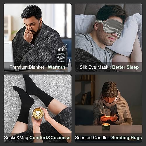 UNBOXMENT Care Package for Men Sick Friend, Get Well Soon Gifts Basket for Man, Feel Better After Surgery Recover, Thinkin...