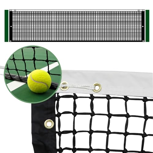PROGOAL Professional Tennis Net 42FT Heavy Duty Nylon Net High Strength Non-Deforming Standard Replacement Tennis Net with...