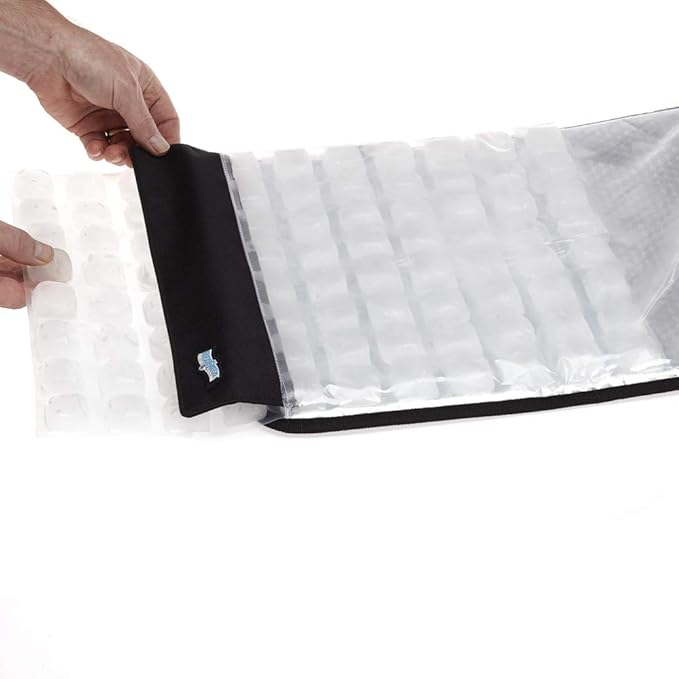 FlexiFreeze Party Mat Chiller - Food Cooling Buffet Cooler for Cold Serving Red/Blue with Extra Ice Sheets (19" x 15")