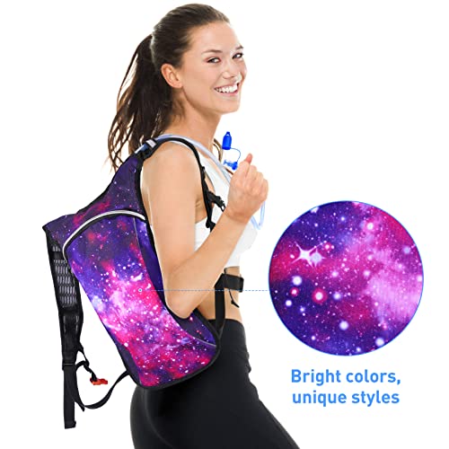 Rave Hydration Pack, Hydration Backpack with 2L Hydration Bladder, Festival Essential Water Backpack for Hiking, Running, ...