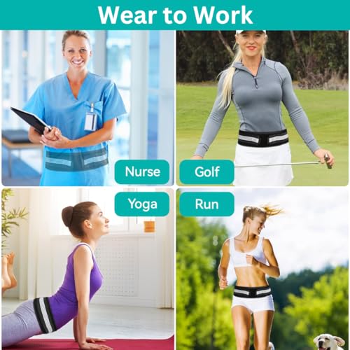 Lightweight Back Brace for Lower Back Pain Under Clothes - Relief from Sciatica, Hip and Spine Pain - Breathable & Adjusta...