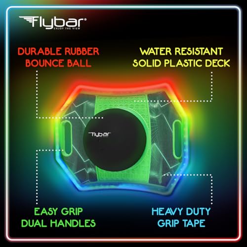 Flybar Pogo Trick Ball for Kids – Balance Bounce Board with Anti-Slip Deck – Pump Included - Indoor & Outdoor Toys for Boy...