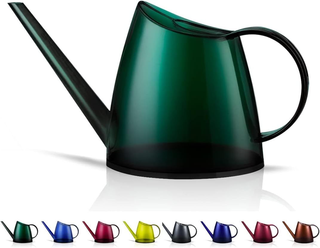 WhaleLife Indoor Watering Can for House Bonsai Plants (1.4L, Green)