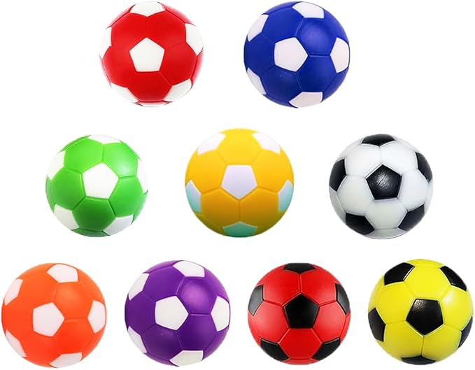 Inscool Foosball Table Balls 1.42 Inch Table Soccer Balls for Foosball Tabletop Game Foosball Accessory Replacements Multi...