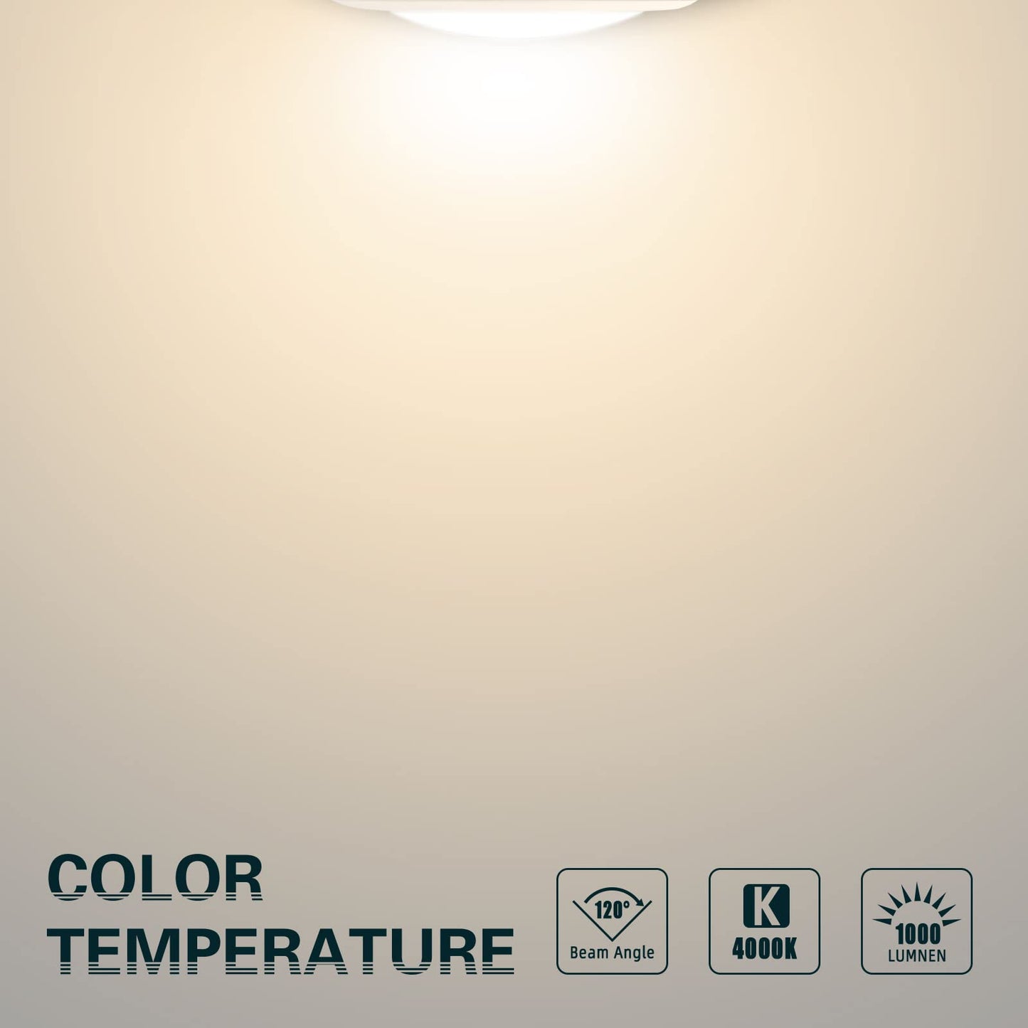 TOPELER 15W Dimmable Flush Mount Ceiling Light, 4000K Cool White, Metal, 6 Pack, Model CDR615B-T-W-4K-6