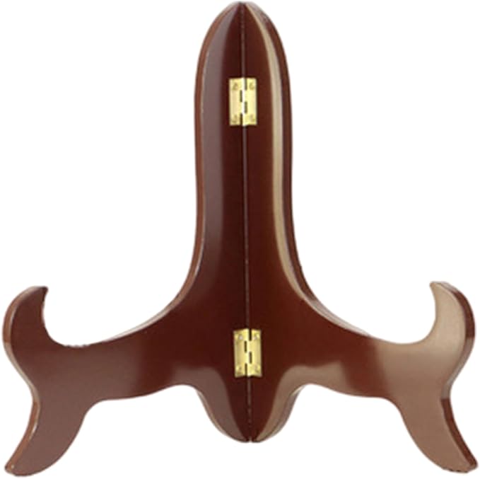 Plate Display Stands 6 Inch Vertical Wooden Plate Stands for Display Multi-Purpose Decorative Picture Easel Holder for Book, Pictures or Other Items| Wooden Stand