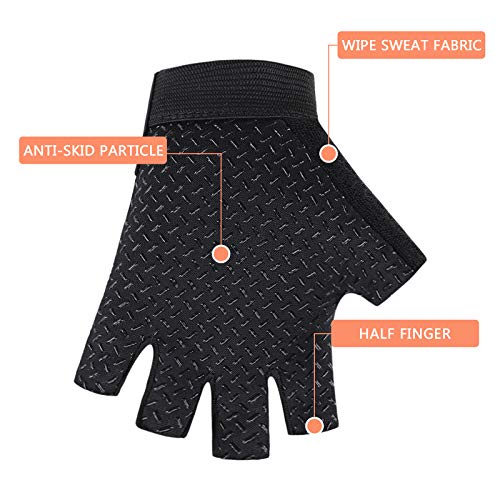 Accmor Kids Sport Gloves, Kids Half Finger Gloves for Boys Girls Cycling, Camping, Fishing, Outdoor Sports
