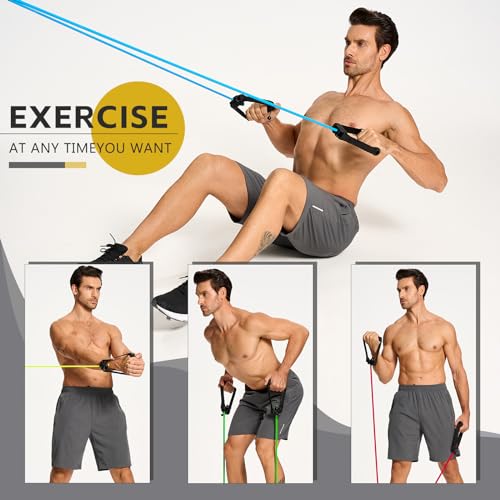 Professional Resistance Bands. Latex-Free, Work Out Bands, Stretch Bands for Working Out Women or Men, Exercise Bands Set ...