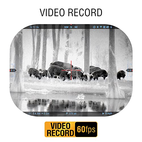 ATN Thor 5 Smart HD Thermal Scope w/Ultra Sensative Gen 5 Sensor, Video Rec, Built in LRF, Ballistic Calculator, RAV