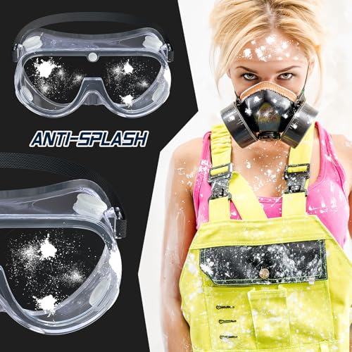 VOOVAO Anti-fog Safety Goggles,Adjustable Chemistry Lab Goggles
