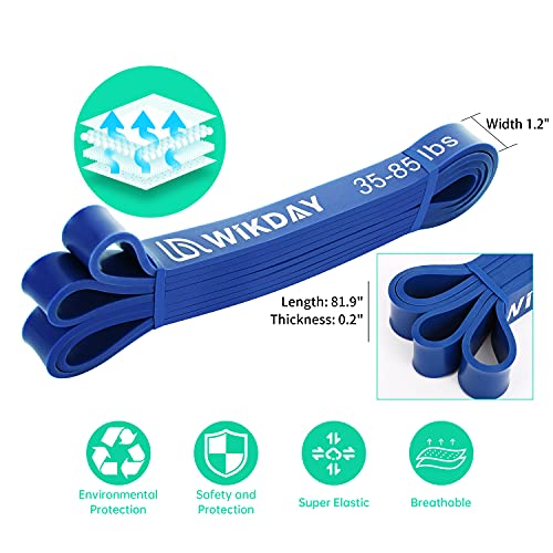 WIKDAY Resistance Bands for Working Out, Exercise Bands, Workout Bands, Pull Up Assistance Bands for Body Stretching Train...