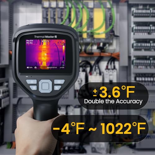 Thermal Master Handheld Thermal Camera, 512×384 X³IR Resolution, Thermal Imaging Camera with 2MP Visual Camera, 640×480 3....