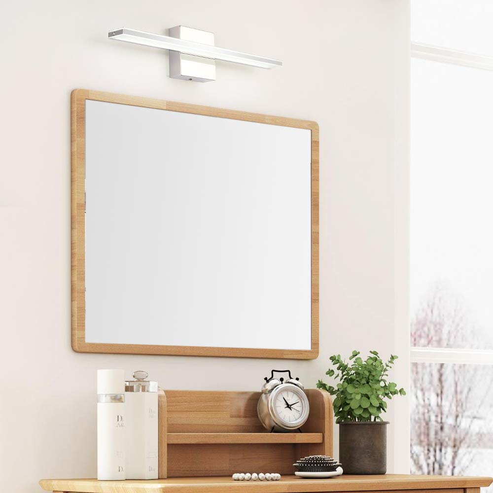 Brivolart Led Vanity Light Bar, 20 Inch Chrome Bathroom Fixture, 12W Acrylic Over Mirror Lighting, Model 6420