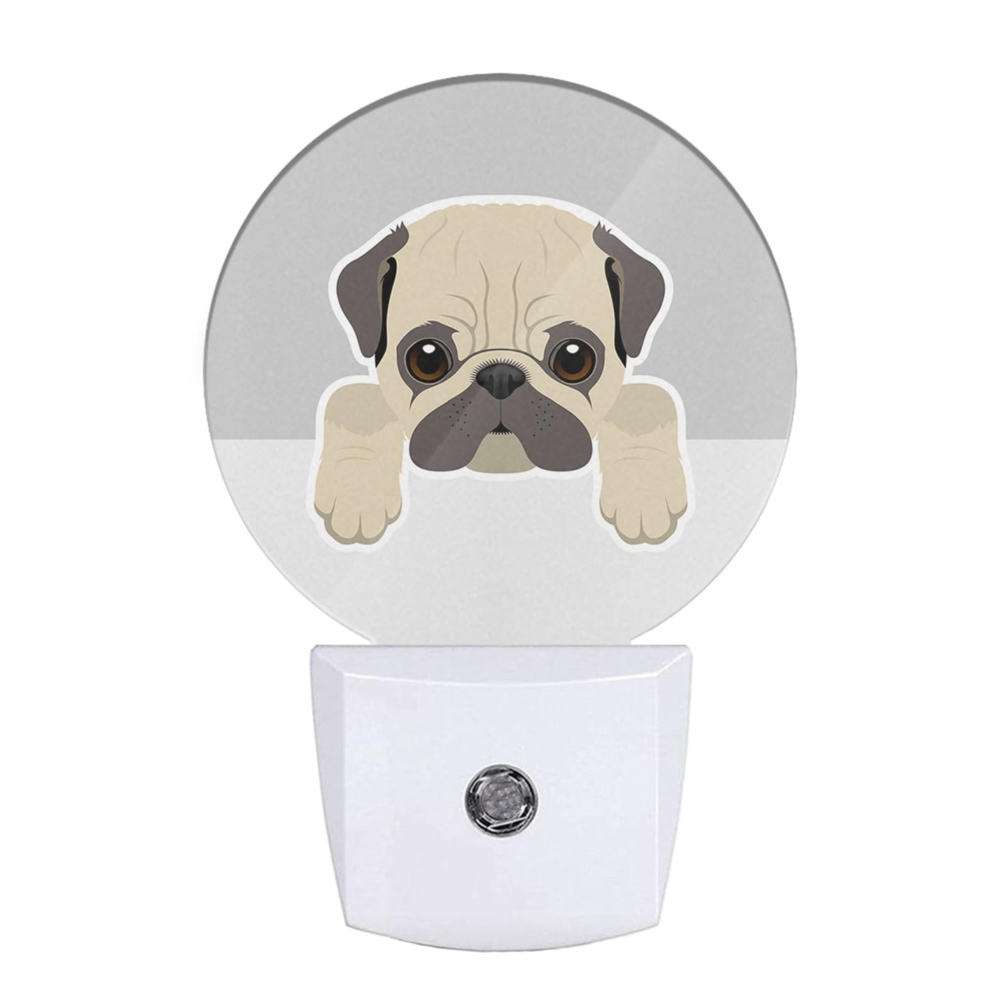 EKOBLA Dog Night Light Cute Cartoon Bulldog Animal Pet Night Lights Plug into Wall with Dusk to Dawn Sensor LED Nightlight for B