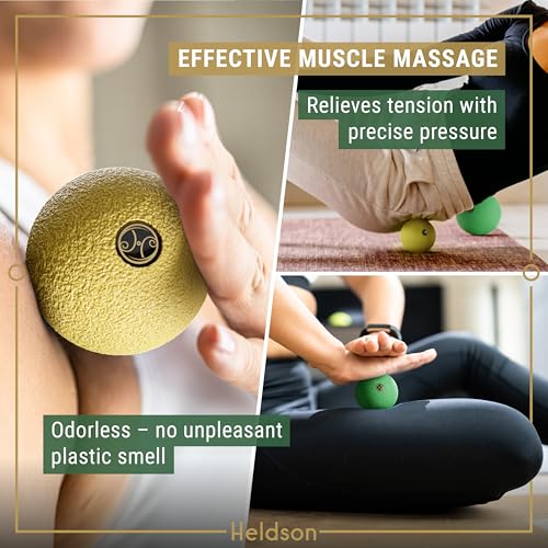 HELDSON® EPP Fascia Massage Balls Set [6cm & 8cm] – Trigger Point Massage Ball for Back, Feet & Neck – Deep Tissue Muscle ...