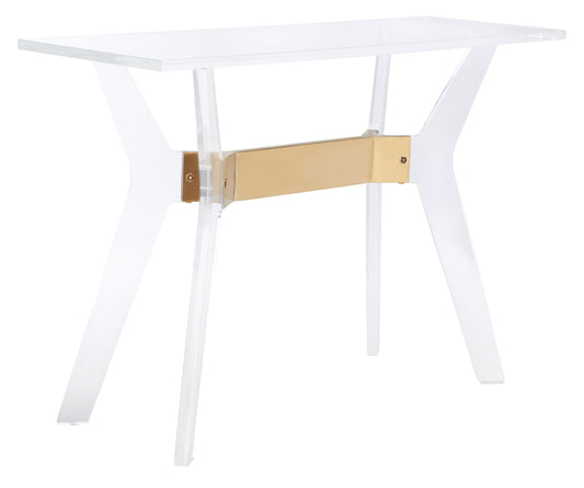 SAFAVIEH Couture Collection Werner Brass Acrylic Console Table