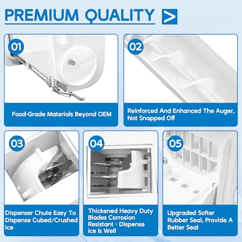 DA97-20156B Refrigerator Ice Bucket Replacement for Samsung Refrigerator Ice Maker Replacement Ice Tray Ice Container Asse...