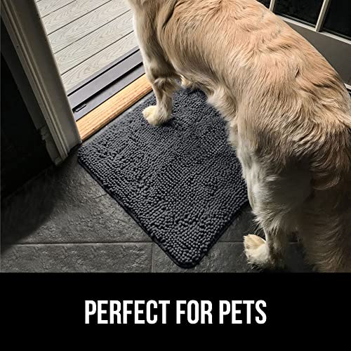 GORILLA GRIP SOAKSTOPPER Dog Door Mat, 36x24 Machine Washable Rug Absorbent Doormat Captures Moisture Mud Dirt, Quick Dry ...