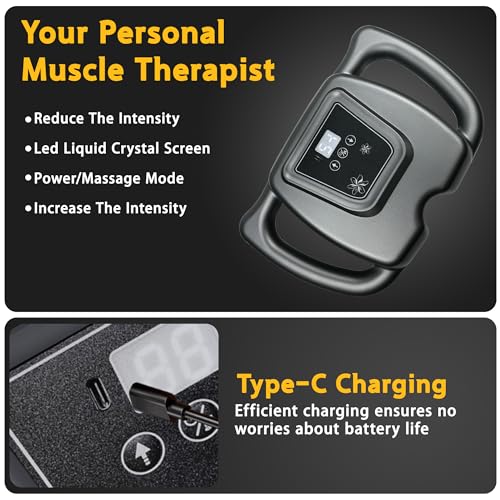 HYUVCX 24 Head Massage Gun Set, Massage Gun Deep Tissue Portable with 9 Modes 99 Intensities, Massager for Legs, Neck, Wai...