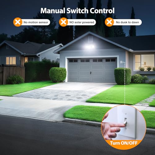 Onforu 130W LED Security Light, 13000LM Outdoor Indoor Flood Light Switch Controlled, IP65 Waterproof LED Exterior Floodli...