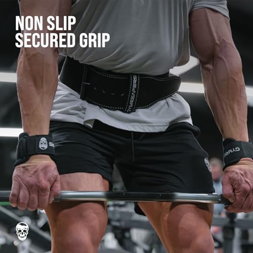 Gymreapers Weight Lifting Hooks (Pair), Heavy Duty Power Wrist Straps Hand Grip Support For Deadlifts, Pull Ups, Shrugs - ...