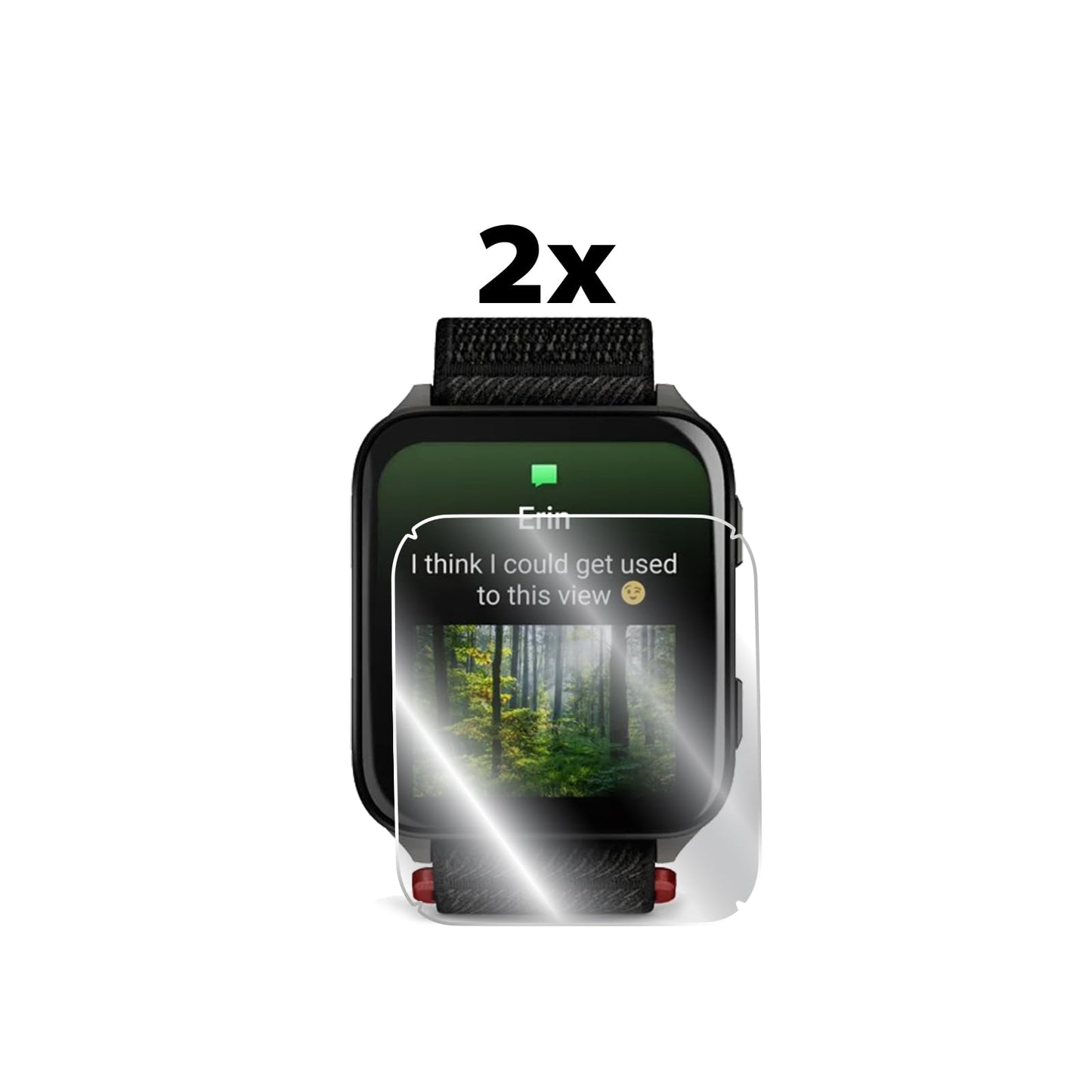 Ipg For Garmin Venu X1 Gps Smartwatch Hydrogel Screen Protector (2 Units) Invisible Hd Clear Film Anti Scratch Guard-Smooth/Self