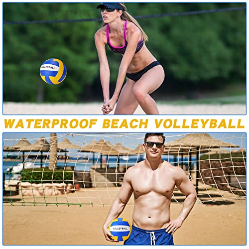 Jerify 4 Pcs Official Size 5 Volleyball Waterproof Indoor Outdoor Volleyball Soft Training Volley Ball for Beginner Adult ...
