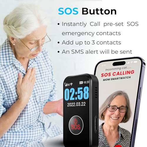 SecuLife New 2026 Fall Alert Device, Medical Alert Pendant with for Seniors, SOS Call, GPS Tracking & Reminders – Wearable...