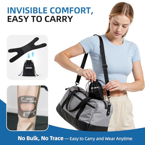 CAMBIVO Patella Tendon Support Knee Strap with Gel Pad and Side Stabilizers, Lightweight Knee Brace for Women and Men, Adj...