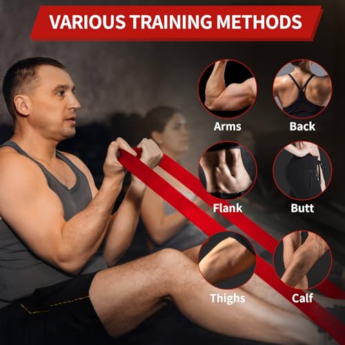 AUVIM Resistance Bands Set Pull Up Bands 3 Different Levels Fitness Exercise Bands for Men Women for Strength Training,Pil...