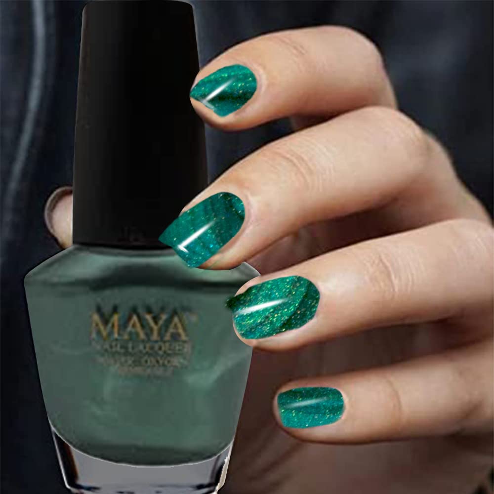 MAYA Nail Lacquer (Mystique). Breathable, Made in the USA, and 9-FREE