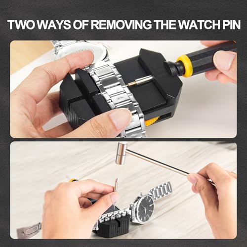 JOREST Watch Link Removal Kit, Resizing Tool for Bracelet Adjustment & Replacement, Pin Remover for Sizing Strap, Watch Ad...