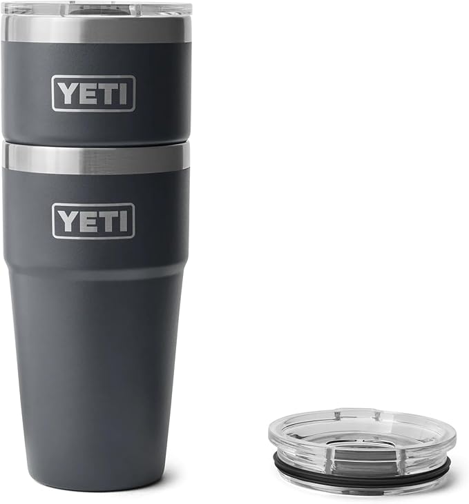 YETI Rambler 20 oz Stackable Tumbler, Stainless Steel, Vacuum Insulated with MagSlider Lid