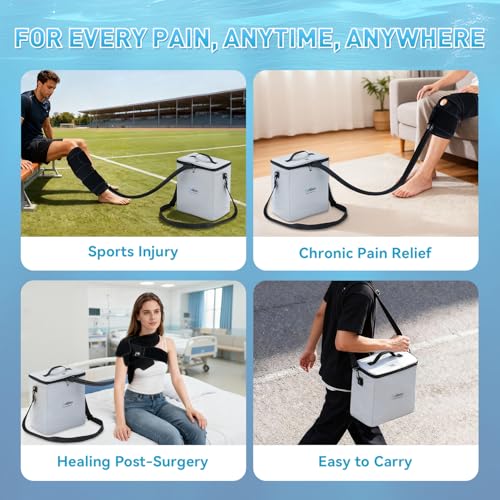 Golifen Cold Therapy Machine with Programmable Timer, Portable Ice Machine for Knee After Surgery, Cryotherapy Pain Relief...