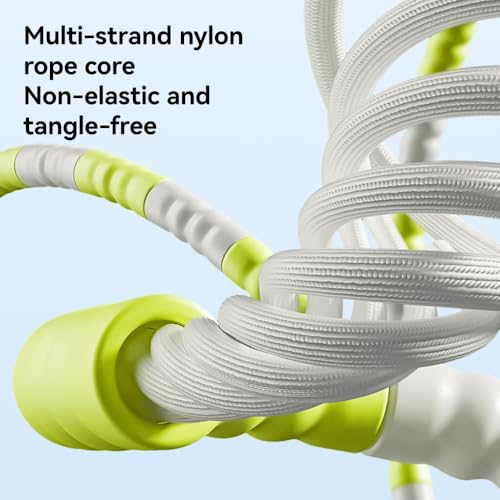 JOINROPE Skipping Rope, Adjustable Beaded Jump Rope with Double Bearing, Jump Rope for Kids at Home Schoel Gym,Tang-Free F...