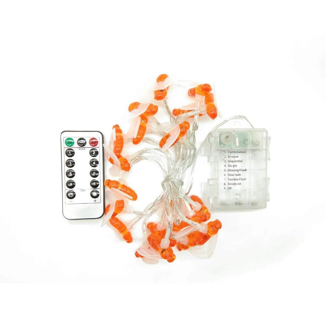 Dreamworth Remote String Lights, 20 LED Fairy Lights, 7.5Ft, Battery Operated, Warm White, Model LT0052NW