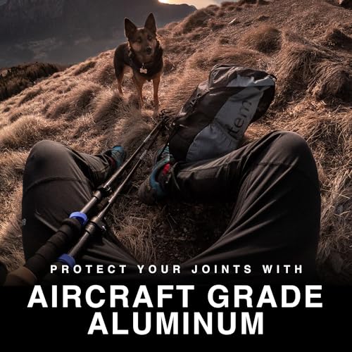 Montem Ultra Strong Collapsible Trekking Poles – Ultra Durable, Weather-Resistant, Adjustable Folding Hiking & Walking Sti...