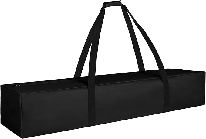COOLBEBE 45Inches Tripod Carrying Case Bag Water Resistant Long Duffle Bag, Extra Large Zipper Foldable Storage Bag for Fishing Pole, Tripod, Tent, Umbrella (45inch, Black)