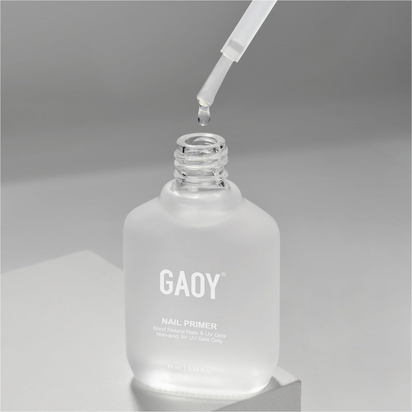 GAOY Nail Primer, 16ml Acid-Free Natural Nail Prep Bond Primer, Air Dry for Acrylic and Gel Polish