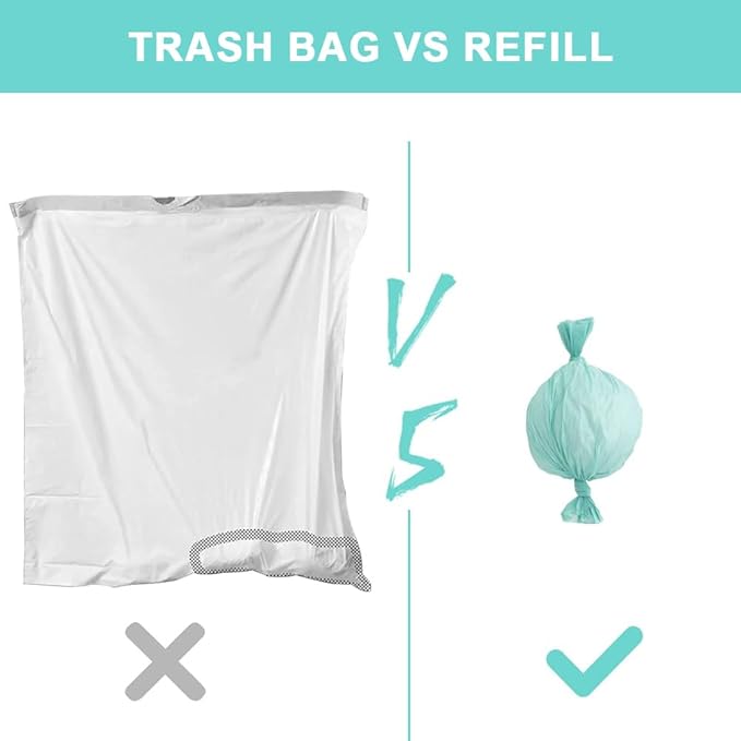 Adult Diaper Liner Refills Compatible with Janibell Akord 280 Slim Model Adult Diaper System, A Single Liner Pack Will Last for Over 500 Briefs Using Green,Pack of 6